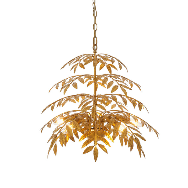 Lightologist Distressed gold finish Multi arm lamp Pendant Light WIN1393874