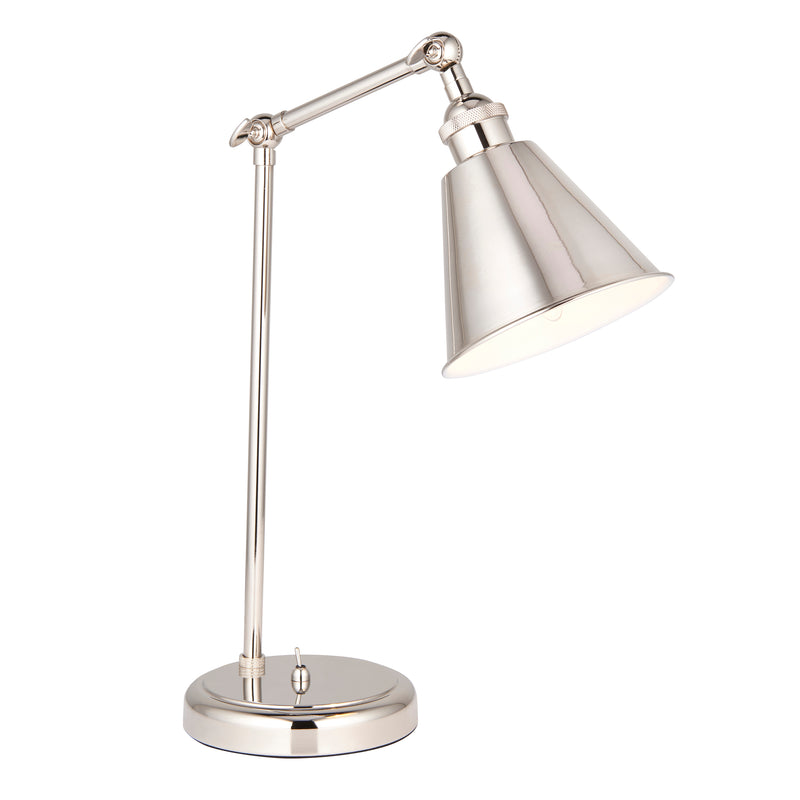 Lightologist Bright nickel plate Task Table Light WIN1397836