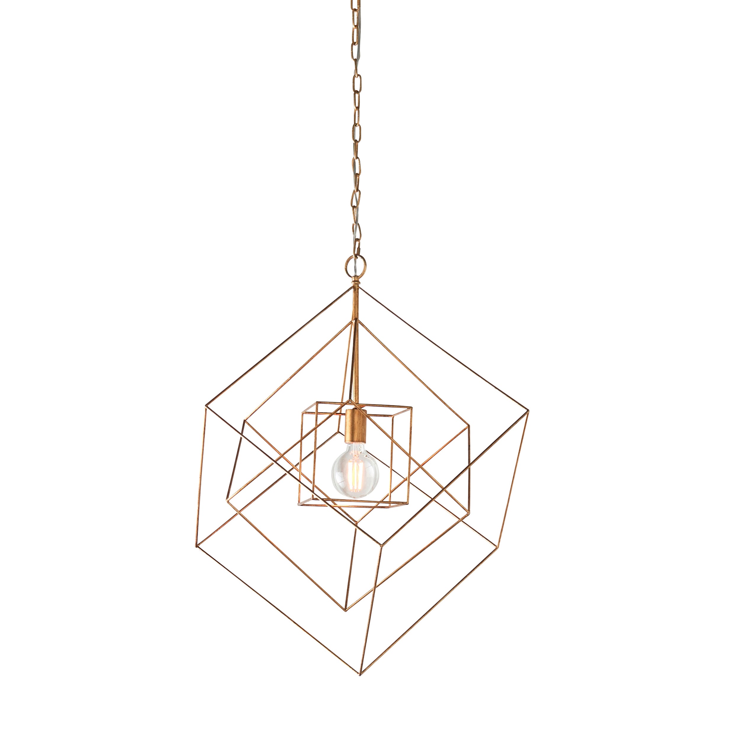 Lightologist Antique gold leaf Single Pendant Light WIN1380232