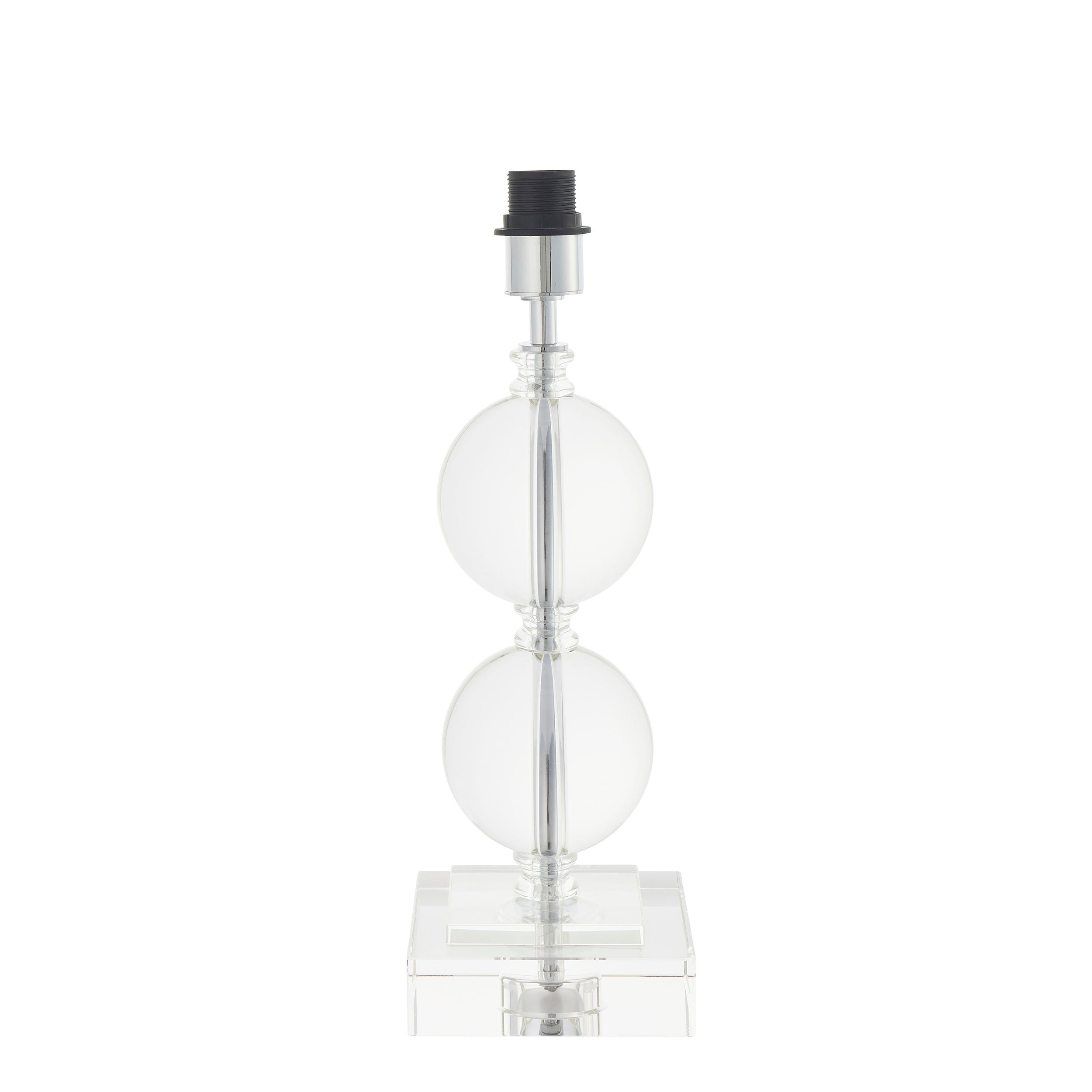 Lightologist Clear crystal glass & chrome plate Base only Table Light WIN1380697