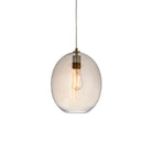 Lightologist Satin brass plate & champagne lustre glass Single Pendant Light WIN13106678