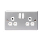 BG Metal Clad 2 Gang Switch Socket MC522