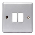 BG Metal Clad 10Ax 2 Gang 2W Switch MC542