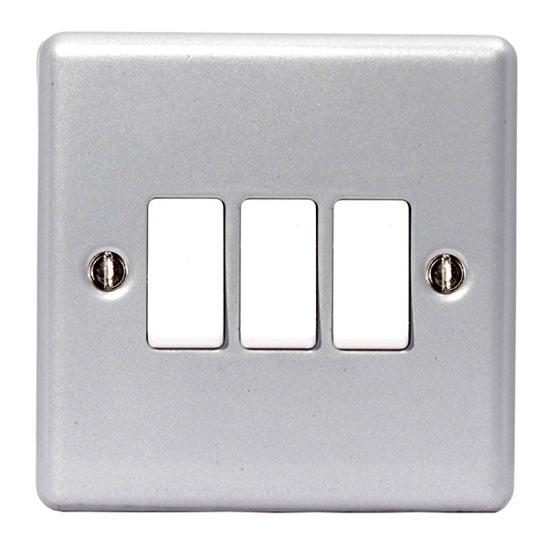 BG Metal Clad 10Ax 3G 2W Switch MC543