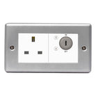 BG Metal Clad Wh 13A Dp Key Contr Socket Out MC5SKYSWSW