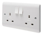 Crabtree Instinct 13A 2G Dp Switched Socket Dual Earth Cr1306/D