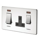 Crabtree Platinum highly polished chrome 45 Amp Cooker Socket 7521/3hpc